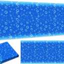 Hahafelt 1 Pack 47 x 108 in Fabric Bulletin Board Roll,Bubbles, 13.8" x 11.8"