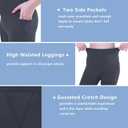 Girls Biker Shorts Kids Yoga Shorts High Waisted Spandex Athletic Running Volleyball Shorts with Pockets (Gray, M)