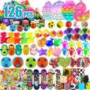 126 Pcs Prizes for Kids Classroom, Treasure Box Toys for Classroom, Treasure Chest, Birthday Party Favors for Kids 4-8, Pinata Fillers Goodie Bag Stuffers, Bulk Valentines Gift for Kids Classroom