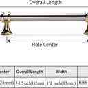 Haliwu 10 Pack Brushed Nickel Cabinet Pulls, Cabinet Handles Brushed Nickel, Barrel Handles Gold Kitchen Hardware Pulls, 5 inch Hole to Hole Center