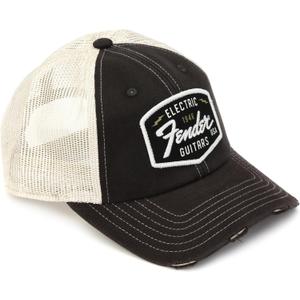 Fender Transition Logo Patch Hat, Black/Stone One Size
