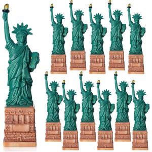Briwooody 8 Pcs 5.24 Inches Statue of Liberty Figurine Decorations New York City Souvenirs Gifts New York Statue Replica Model Modern Home Decor for Living Room Table Decor