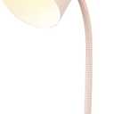GLOBE Electric 52303 Carter 15" Clip-Arm Desk Lamp, Matte Pink, Adjustable Gooseneck Arm, in-Line On Off Switch