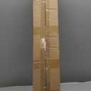 CCINEE 5ft Pop Up Bent Top White Christmas Trees,Outdoor Christmas Decorations Porch Decor Bentable Artificial Tinsel Xmas Tree Santa Hat Style for Holiday Home Apartment Office Display