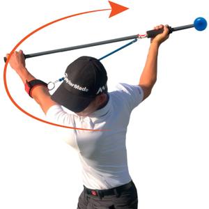The Most Important Stretch in Golf - A Device, Golf Stretch, Golf Exercise, Golf Swing Train in One Motion. Perfect Practice Warm-Up. Shaft for Strength, Rhythm, Golf Stretching Device. Indoor/Outdoor