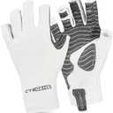2 Pack Mixed CybGene Fishing Gloves UV Protection Gloves Sun Protection Gloves UPF50+ Men Women for Outdoor, Kayaking, Rowing Size L