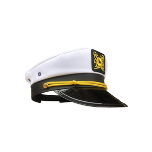 Yacht Captain hat,Sailor hat,Boat Captain hat,Navy Marines Costume Accessory for Adult Men Women 