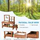 Mud Kitchen Playset for, Outdoor Wooden Toy Play Kitchen Set for Boys and Girls, Kitchen Accessories and Garden Sink with Faucet & Storage Shelves for Backyard Garden Toy (Brown), 47.2" x 18.5" x 39"