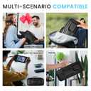 Pequecom Hard Carrying Case for Nintendo Switch 2 (2025) - 3-in-1 Starter Kit with 2 Screen Protectors & Secure Straps, Shockproof Travel Storage Shell Pouch, Portable Console Organizer, Black