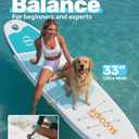 SLOOSH Inflatable Stand Up Paddle Board, 10'6" Paddle Boards with Premium Accessories, Non-Slip EVA Deck, Ultra-Light Carry Bag Pump, Purepad SUP for Youth & Adults of All Skill Levels, Glacier Milk