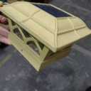 SIEDiNLAR Solar Post Cap Lights Outdoor Glass 2 Modes 8 LEDs for 4x4 5x5 6x6 Posts Fence Deck Patio Decoration, 8 Pack