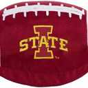 Pets First Iowa State Football Dog Toy, Tough Quality Nylon Materials, Strong Pull Ropes, Inner Squeaker, Collegiate Team Color (One Size)
