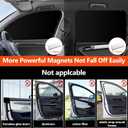 ZATOOTO Car Window Shades Sun Shade for Privacy 4Pack, Car Window Covers 100% Light Blocking for Sleeping & Stay Cool, Reflects Sunlight, Universal Fit (4Pcs set)