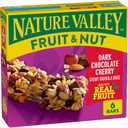 Nature Valley Fruit and Nut Granola Bars, Dark Chocolate Cherry, 6 ct, 7.4 OZ (EXP 07/25/26)