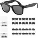 28PCS LED Light Blocking Stickers Compatible with Ray Ban Meta Wayfarer/Skyler/Oakley Meta HSTN Smart Glasses Accessories, Low-Tack Restickable Blackout Light Covers Sticker (28)