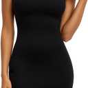 MANGOPOP Women's Lace Mini Dress Sexy Backless Cami Bodycon Dresses Adjustable Spaghetti Strap Summer Going Out Trendy 2025 (Black)