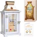 10th Wedding Anniversary Lantern, Best 10th Anniversary Wedding Gifts for Couple Wife Parents Husband Tin 10 Years of Marriage Gifts for Couple, Woemen, Wife, Her