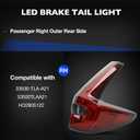 Tail Light Assembly Compatible with Honda CRV 2020 2021 2022 - LED Brake Tail Light Replace for HO2805122|33500-TLA-A21 - Passenger Right Outer Rear Side