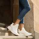 Cestfini High Heel Wedge Sneakers for Women Dressy Hidden Wedge Tennis Shoes Lightweight Fashion Heeled Sneakers Lace Up Women White PGYDX06W-174-RT-ALLWHITE-6.5