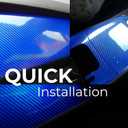 RockRose Carbon Fiber Vinyl Wrap, Anti-Wrinkle, Air Release, Automotoive Bubble Wrap, Self Adhesive Vinyl Stickers DIY Decals (5FT x 6FT, 5D Blue)
