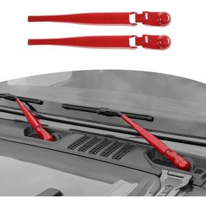 RT-TCZ for Jeep JL Windshield Wipers Arm Cover Trim Cowls for Jeep Wrangler JL Gladiator JT 2018 up Red Exterior Accessories 2pcs