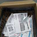 iSPECLE 3 Pack Freezer Organizer Bins - Fit 10 to 20 Cu.Ft Deep Freezer, Expandable Wire Storage Chest Freezer Baskets for Frozen Food, Stackable with Handles, Black