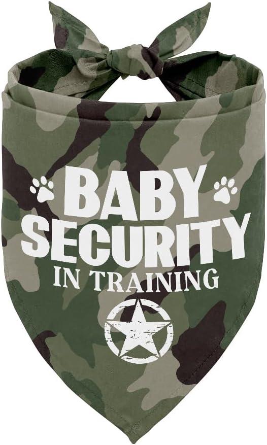 Dog Bandana, Little Sister Dog Bandana, Dogs Scarf Classical Printing, Dogs Scarf Accessories, Doggy Kerchief Pet Kerchief, Christmas Birthday Thanksgiving Doggy Gift B02 (Baby Security 13)