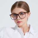 Oversized Square Blue Light Blocking Glasses for Women Men, Anti-Fatigue Computer Monitor Glasses Reduce Eye Strain