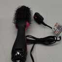 Hair Dryer Brush Blow Dryer in One, 4 in 1 Styling Tools Blow Dryer with Ceramic Oval Barrel, Hair Dryer and Styler Volumizer, Hot Air Straightener Brush for All Hair Types (Black)
