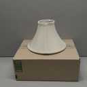 Aspen Creative 58030A, Bell Uno Lamp Shade, Ivory, 4" Top x 10" Bottom x 7" Slant Height, Slip UNO 33mm