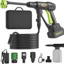 Cordless Pressure Washer, Handheld Portable Battery Cordless Power Washer
Pure Copper Motor, 23FT Elastic Hose, 6-In-1 Nozzle, Lightweight Car Washer with Foam Pot for Car Home Outdoor Patio Garden