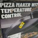 Bakers Friend Pizza Maker Electric with Temperature Control, Indoor Quesadilla Maker, 12 Inch Electric Pizza Maker Machine for Home, Pizza Cooker, 1400W, Graphite, Standard