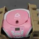 Klim Candy Kids CD Player for Children - FM Radio - Includes Batteries - Pink - Boombox Portable - CD Player Children - with Speakers, Toddlers (Pink)