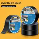 4 Pack Joist Tape for Decking 1-5/8"50', Weather-Resistant Deck Butyl Joist Tape,Waterproof Joists Tape for Flashing Deck Joists and Beams Building Joists