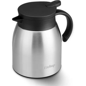 40oz/1.2L Thermal Coffee Carafe, Stainless Steel Insulated Vacuum Beverage Dispense For Hot and Cold Drinks, Perfect for Home, Office, Outdoors and More