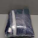 SHACOS Super Soft Bathroom Rugs 20"x47" Long Bath Rugs Non Slip Washable Bathroom Rugs Plush Absorbent Bath Mats for Shower Tub Sink, Navy Blue (1'8" x 3'11" (Rectangular))