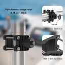 Adjustable Pole Clamp Transducer Mount Compatible with Lowrance Eagle Eye 9 - for 20-50mm Fits Round Pole , Easy Installation - Sturdy and Durable (Black)