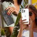 Rectangle Case Compatible for iPhone 12 Pro, Full Camera Protection & Reinforced Corners TPU Cushion Clear Cover, Shockproof Silicone Phone Case for Women Girls (iPhone 12 Pro, Clear)