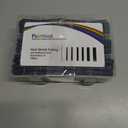 2 x Wire Heat Shrink Tubing Kit-140Pcs 3:1 Heat Shrink Tube Wire Shrink Wrap Electrical Waterproof Automotive Marine Heat Shrink Wrap Tubing Assortment with Adhesive Lined for Wires, Black