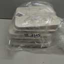 11 x 11 Inch Cube Storage Bins, 6 Pack Large Collapsible Fabric Storage Bin with Ropes, Foldable Storage Cubes for Home, Office,Closet, Clothes, Toys Organizer (White & Beige-11"x11"x11")