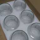 PINIWON 6 Pack Clear Round Glass Vases, 4.7 W x 3.5 H, Bubble Bowl Flower Vase for Table Centerpieces, Candle Holders for Wedding Event Home Decor