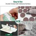 3 x Round Double Sided Adhesive Dia. 1" 40PCSStrong Adhesive Foam Pads, Made with 3M 4026 Foam, White Sticky Mounting Dots for Walls, Car, Home, Round, 0.06" Thick