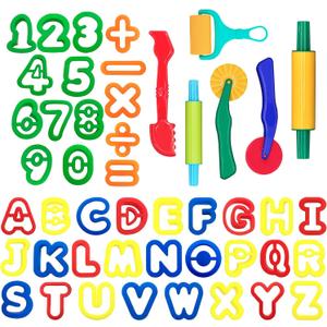 Clay and Play Dough Tools Six Piece Set - Ages 3 & Up DIMROM (47pcs)