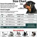 Mayerzon Pitbull Muzzle, Soft Dog Muzzle with Anti-Slip Strap for American Bully Bulldog Boxers Rottweilers, Fabric Mouth Guard for Medium Large Short Snout Dog Anti Biting Chewing, Allow to Drink