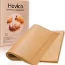 Hovico 130PCS Parchment Paper Baking Sheets, 9x13 Inch, Precut Non-Stick Parchment Sheets for Baking, Grilling, Air Fryer, Steaming, and More (Unbleached) - Perfect for BBQ, Picnic, Festival, Bread