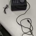 JALL Digital Alarm Clock with FM Radio for Bedroom, 8 Colors Night Light with 2 Charging Port, Sleep Sound Machines with Timer, Dual Alarm, Loud Alarm and Easy to Use for Seniors and Kids as Gift (Black With White Font)