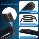 Nilight in Channel Rain Guards for Dodge RAM 1500 2019 2020 2021 2022 2023 2024 Quad Cab Original Window Deflectors, Vent Window Visors-4PCS