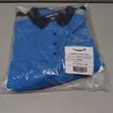 LULY YANG DSP Women's Active Polo - Long Sleeve (Blue, L)