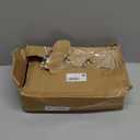 Thenshop 50 Pcs Clear Cupcake Boxes Individual 3.5 Inch Plastic Single Cupcake Containers Boxes with Inserts and Ribbon Individual Cake Storage Holders for Cake Kitchen(Gold)