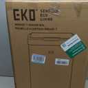 EKO Mirage-T 50 Liter / 13.2 Gallon Touchless Rectangular Motion Sensor Trash Can or Recycling Bin, Brushed Stainless Steel Finish